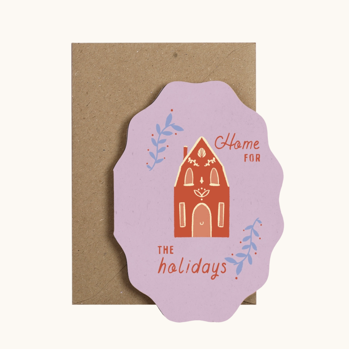 Home for the Holidays Cookie Card ~ Christmas Card