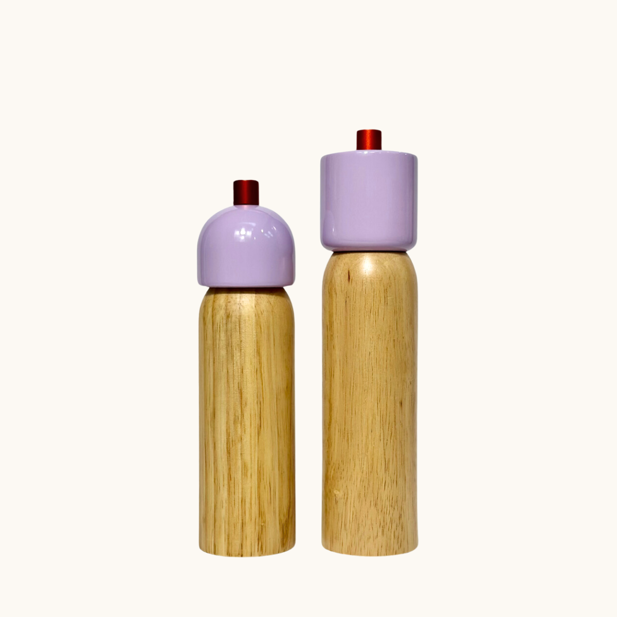 Salt & Pepper Grinder - Lilac & Red