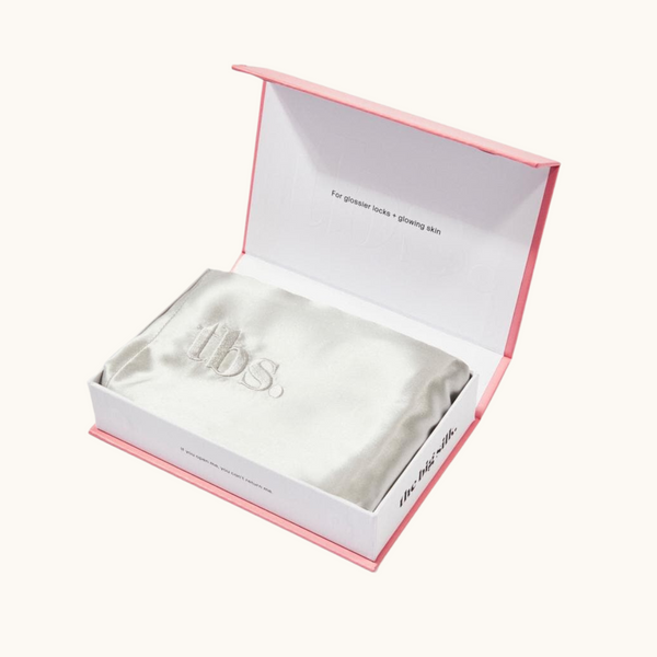 The Big Silk - Mulberry Silk Pillowcase ~ Silver