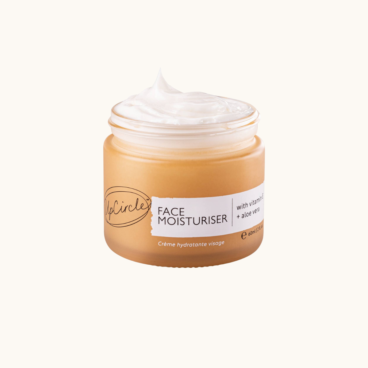 Natural Face Moisturiser with Vitamin E + Aloe Vera by UpCircle Beauty