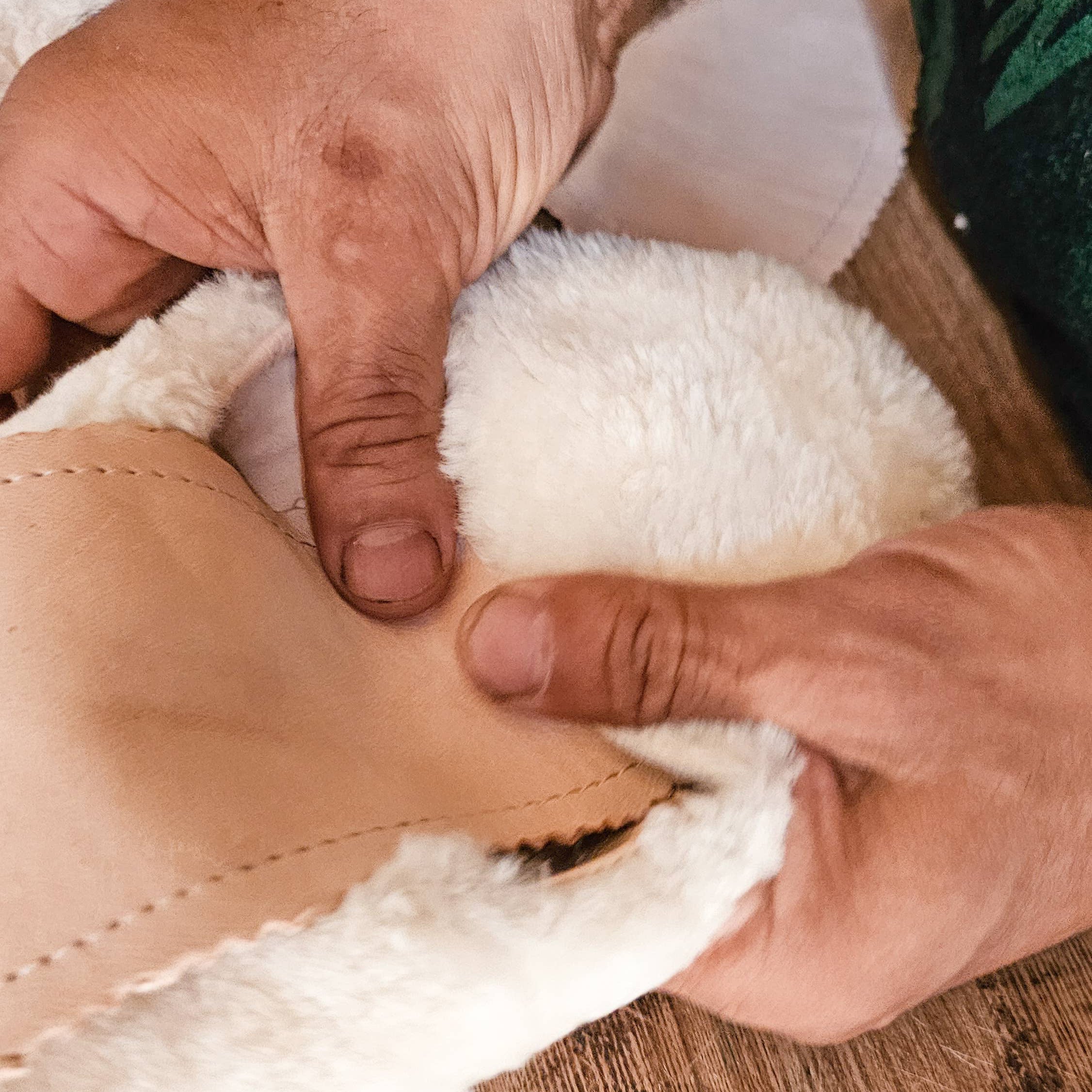 Handmade Shearling Sheepskin Babouche Slippers