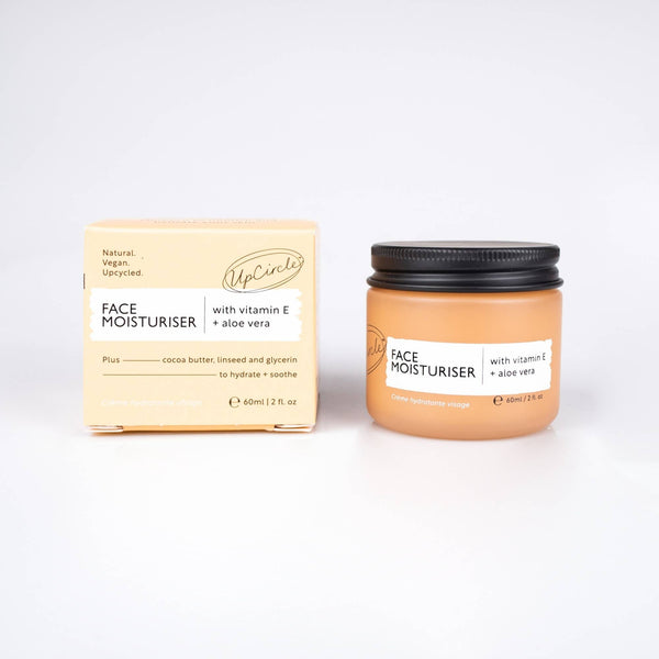 Natural Face Moisturiser with Vitamin E + Aloe Vera by UpCircle Beauty