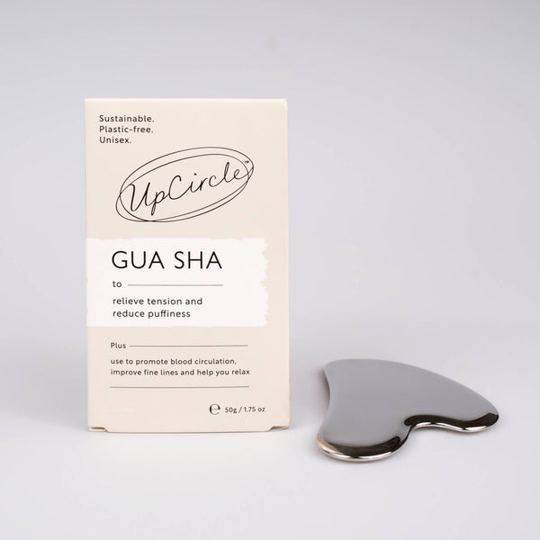 UpCircle Beauty UK - Eco-Friendly Gua Sha - Zero Waste Metal Facial Massage Tool