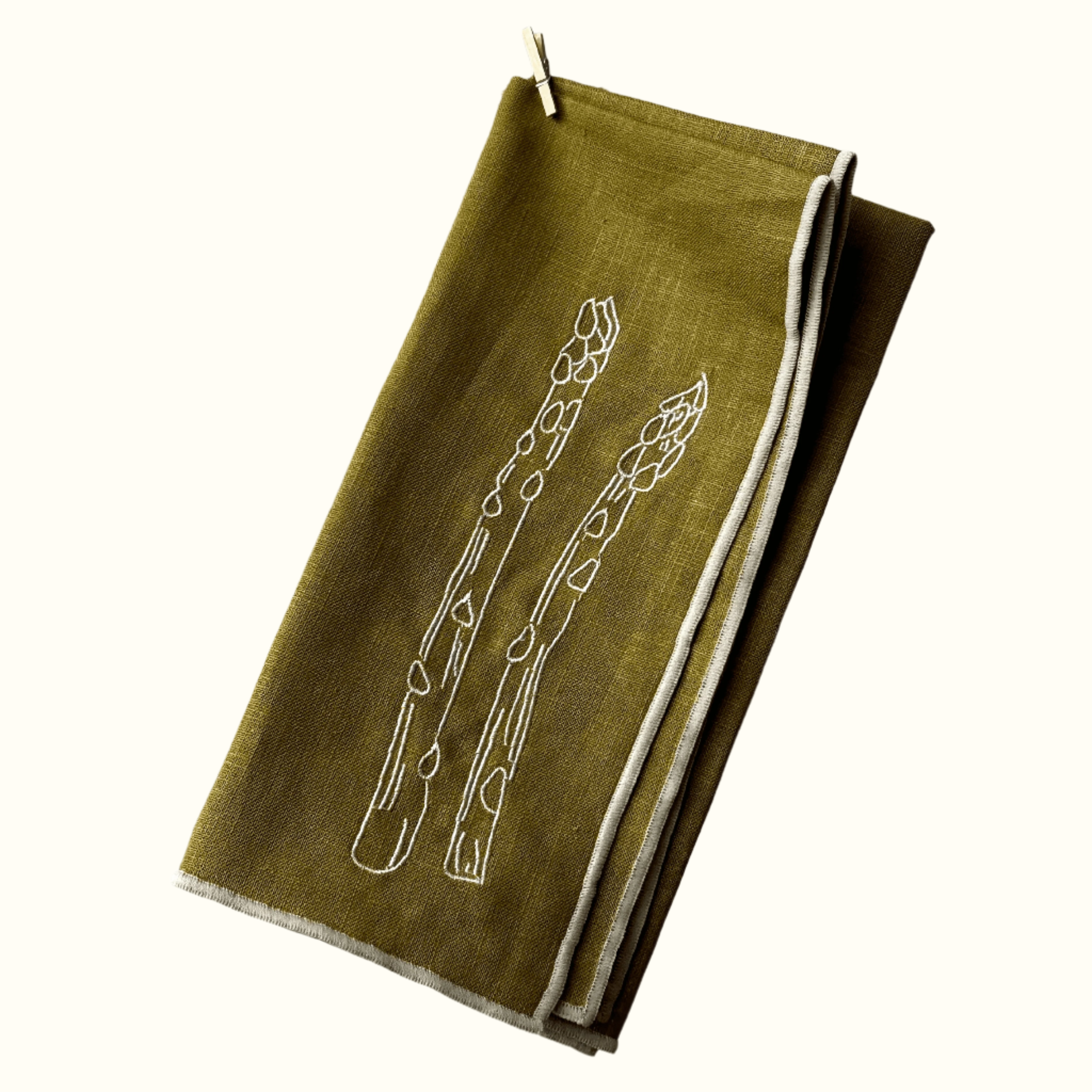 Linen Blend Napkins - Forest Green (set of 2)