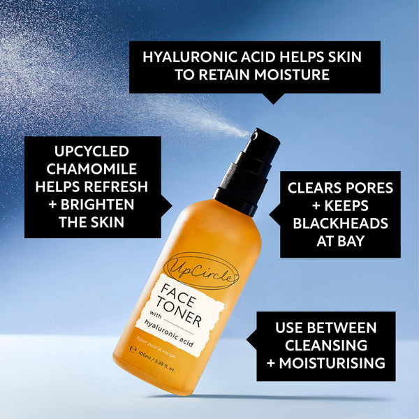 UpCircle Vegan Skincare Giftset  - Cleanse, Tone + Moisturise Set