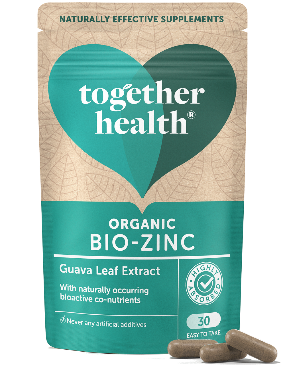 Together Health - Zinc Supplement – Vegan – 30 Capsules