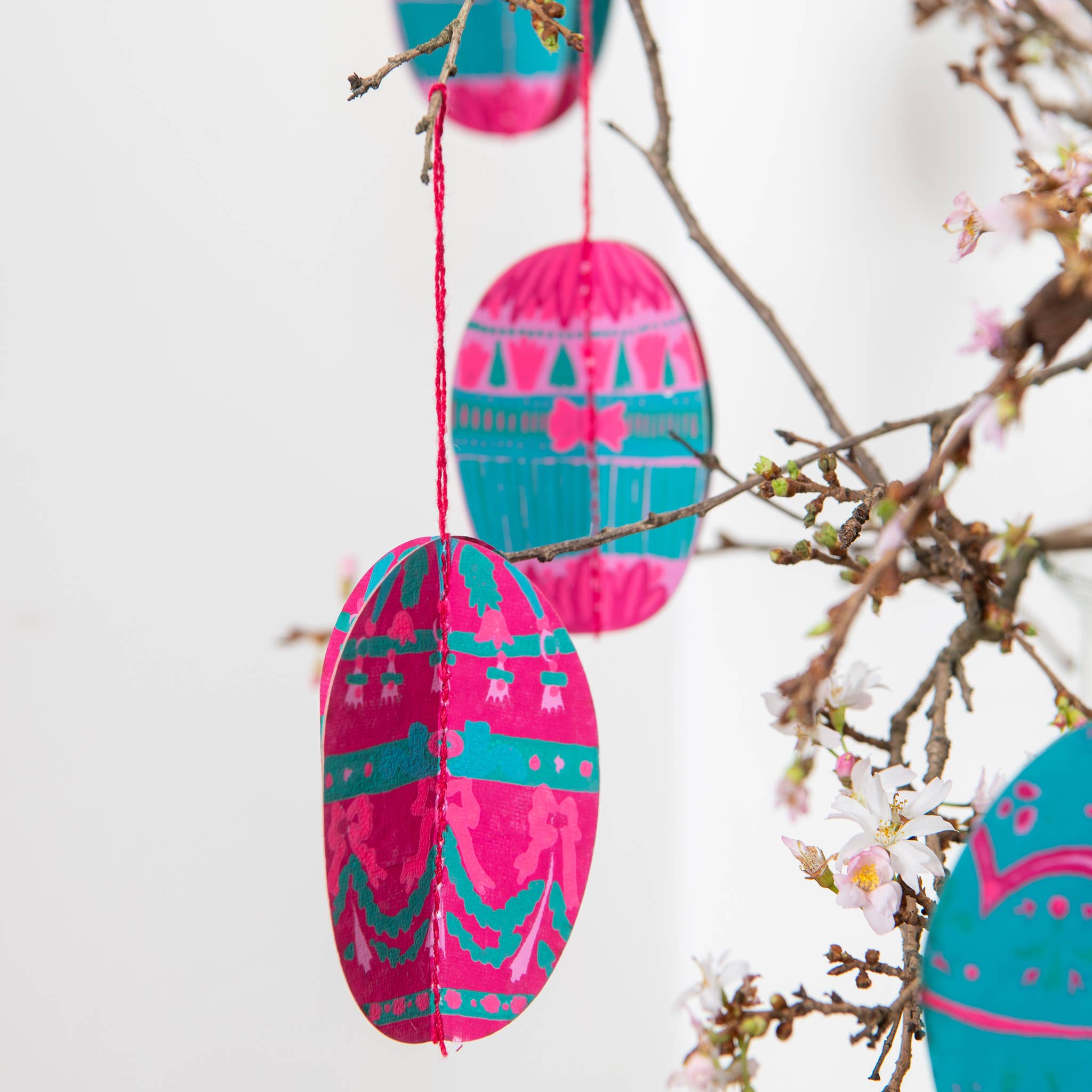 Easter Egg Recycled Paper Ornaments