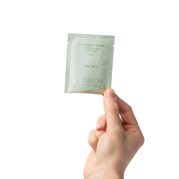 Mojo Cordyceps Mushroom Coffee by London Nootropics - 12 sachets.