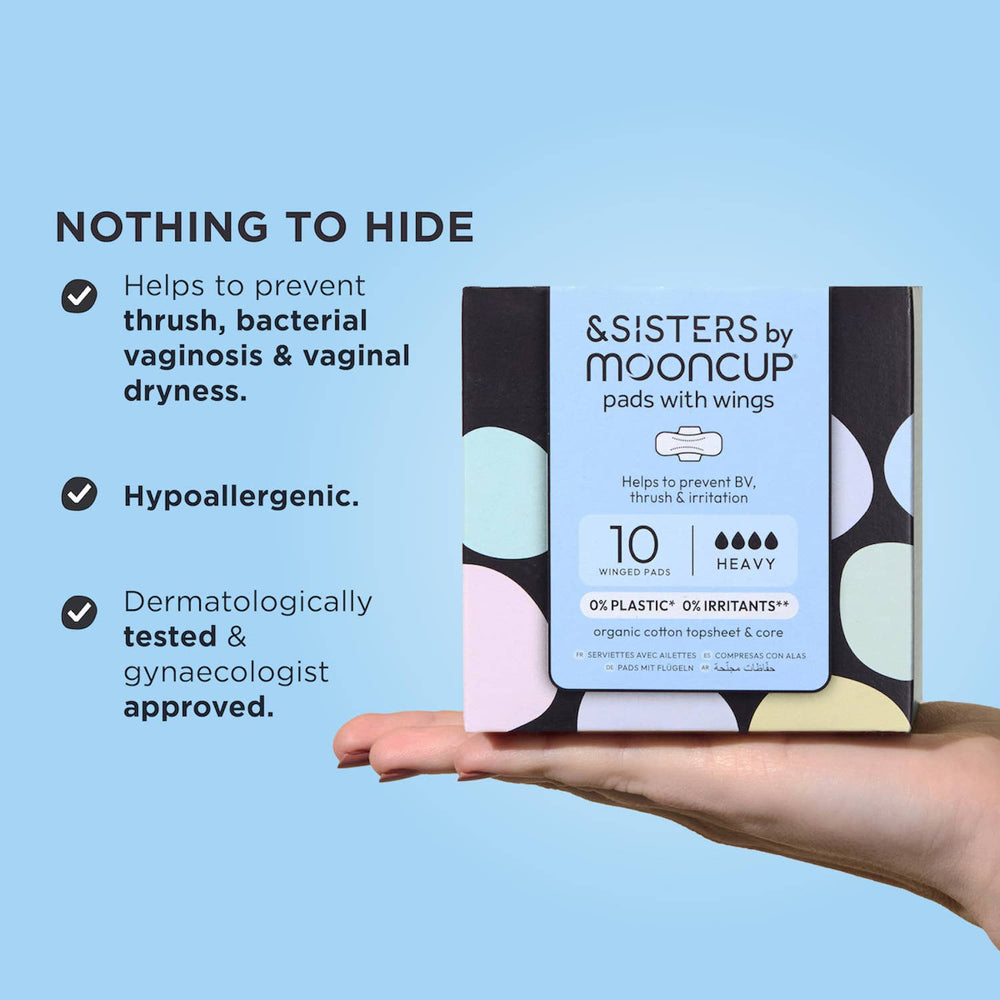 &SISTERS - Pads with Wings | Heavy/Night (10 pack) | Plastic-free