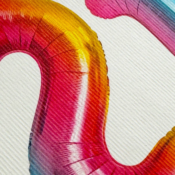 21st Birthday Card ~ Foil Balloon