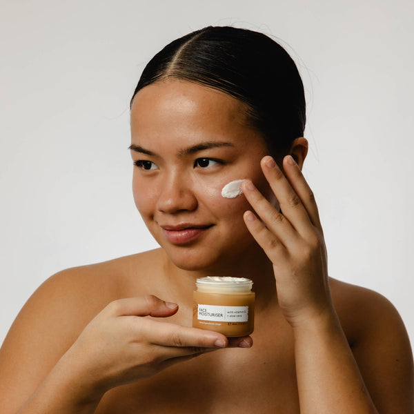 Natural Face Moisturiser with Vitamin E + Aloe Vera by UpCircle Beauty