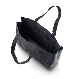 Rei Slouch Vegan Leather Tote Bag -  Black