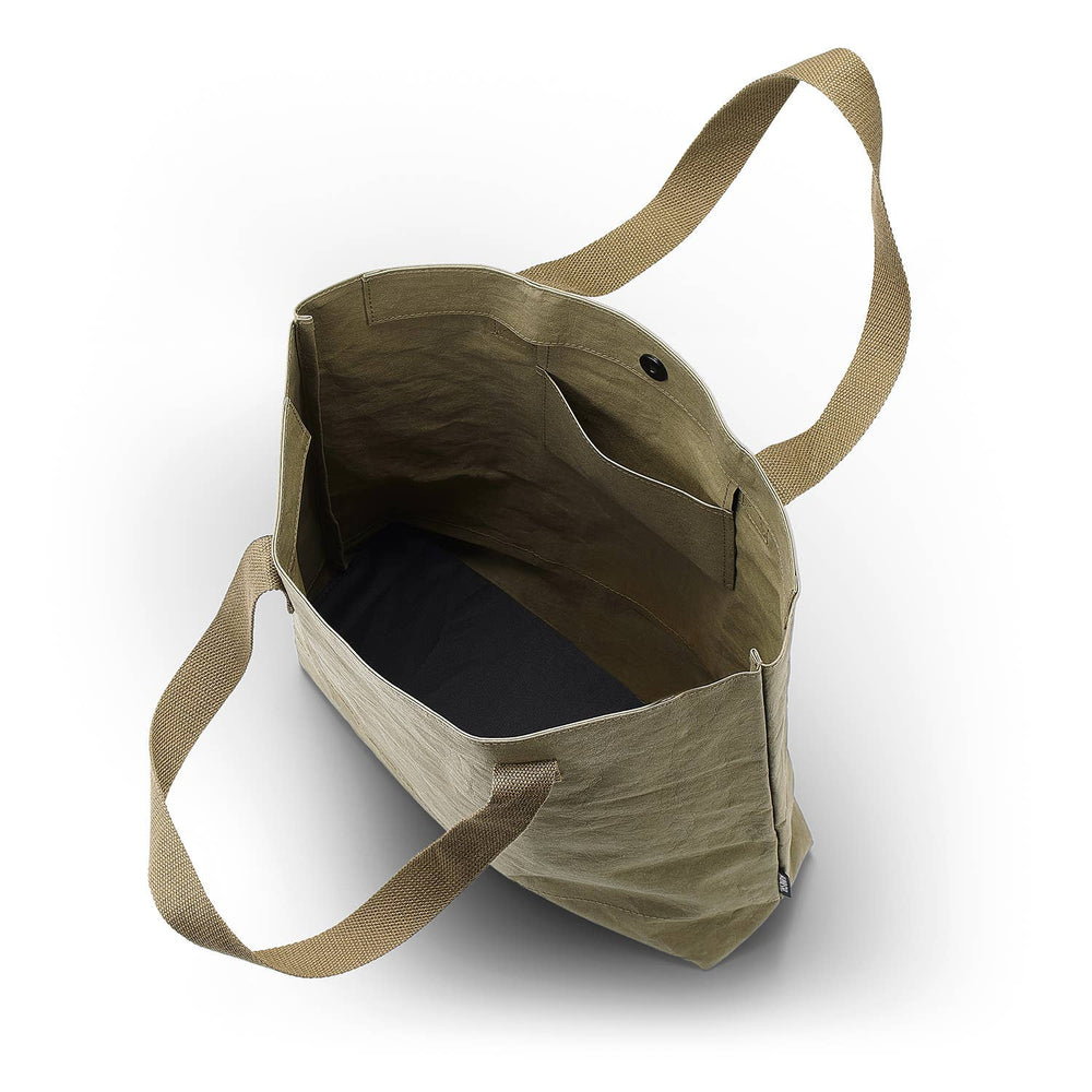 Vegan Leather Paper Large Tote Bag ~ Dust