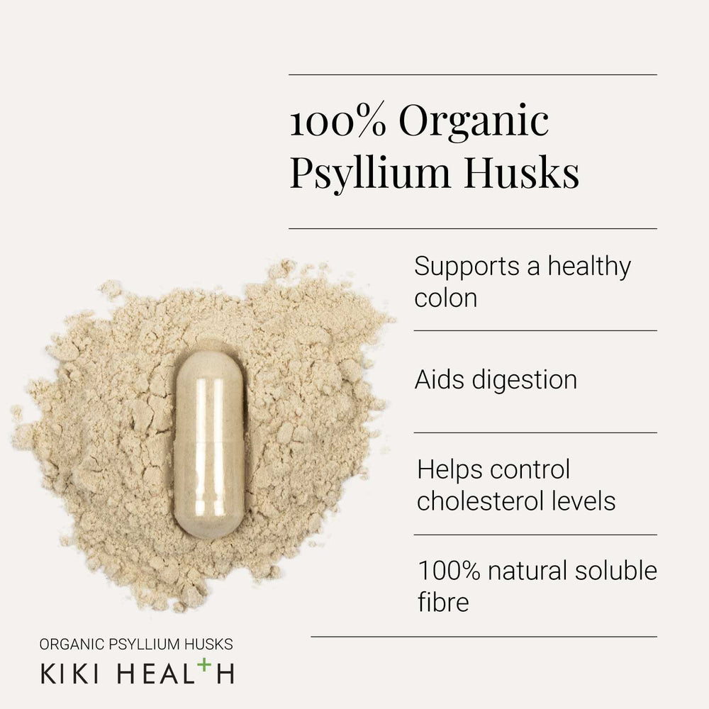 KIKI Health - Organic Psyllium Husks - 120 Vegicaps