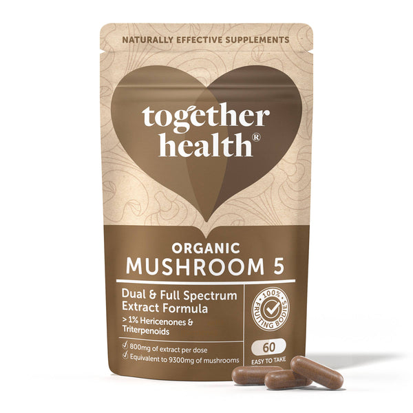 Together Health - Mushroom 5 Blend – 9300mg – High Strength – 60 Capsules