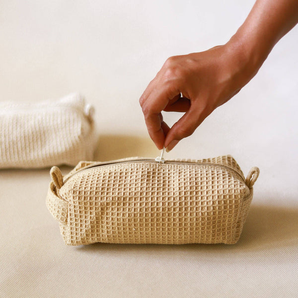 Organic Lifestyle Toast Waffle Accessory Pouch Small