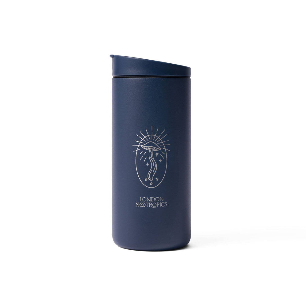 London Nootropics Gift Box with Travel Coffee Cup: Navy