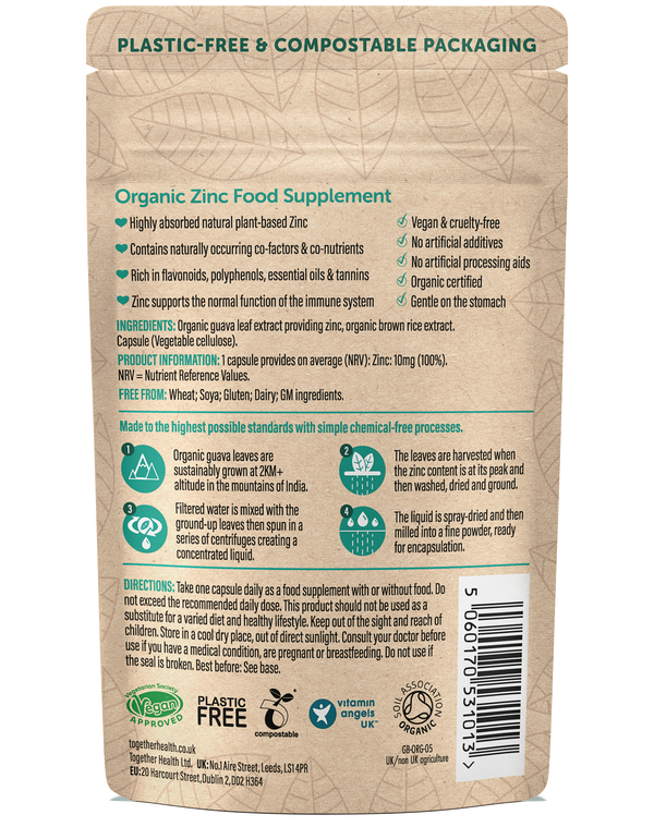 Together Health - Zinc Supplement – Vegan – 30 Capsules