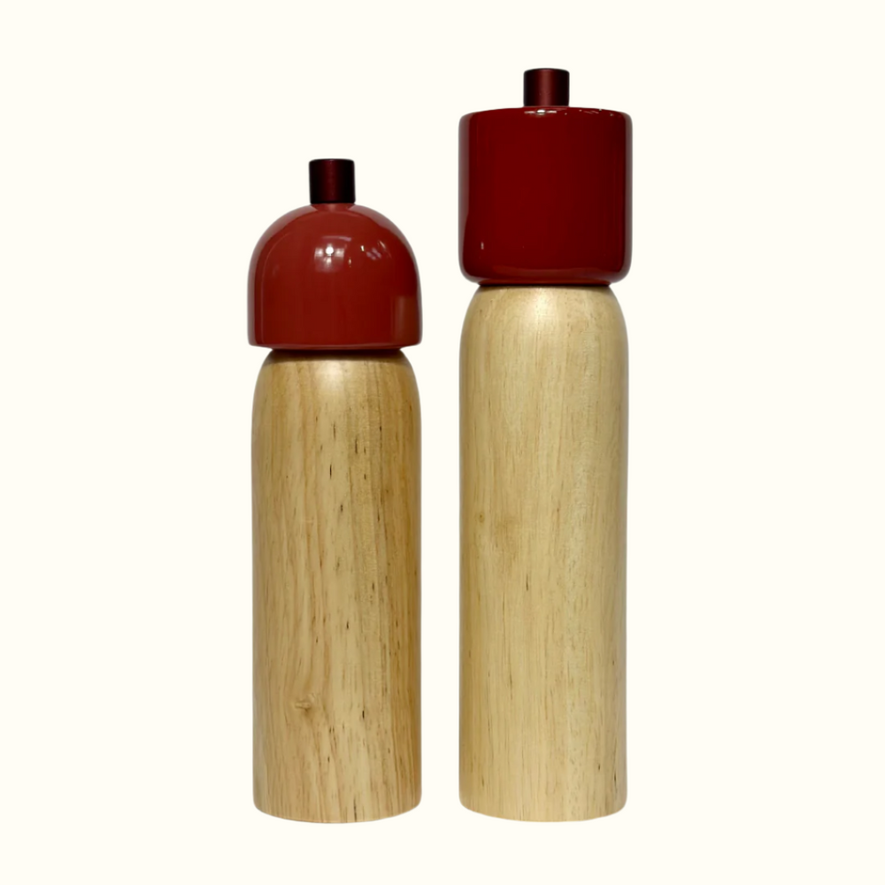 Salt/Pepper Grinder - Cherry Red & Red