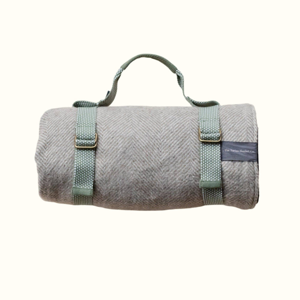 Recycled Picnic Carrier Straps ~ Olive