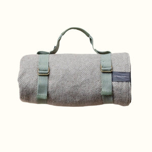 Recycled Picnic Carrier Straps ~ Olive