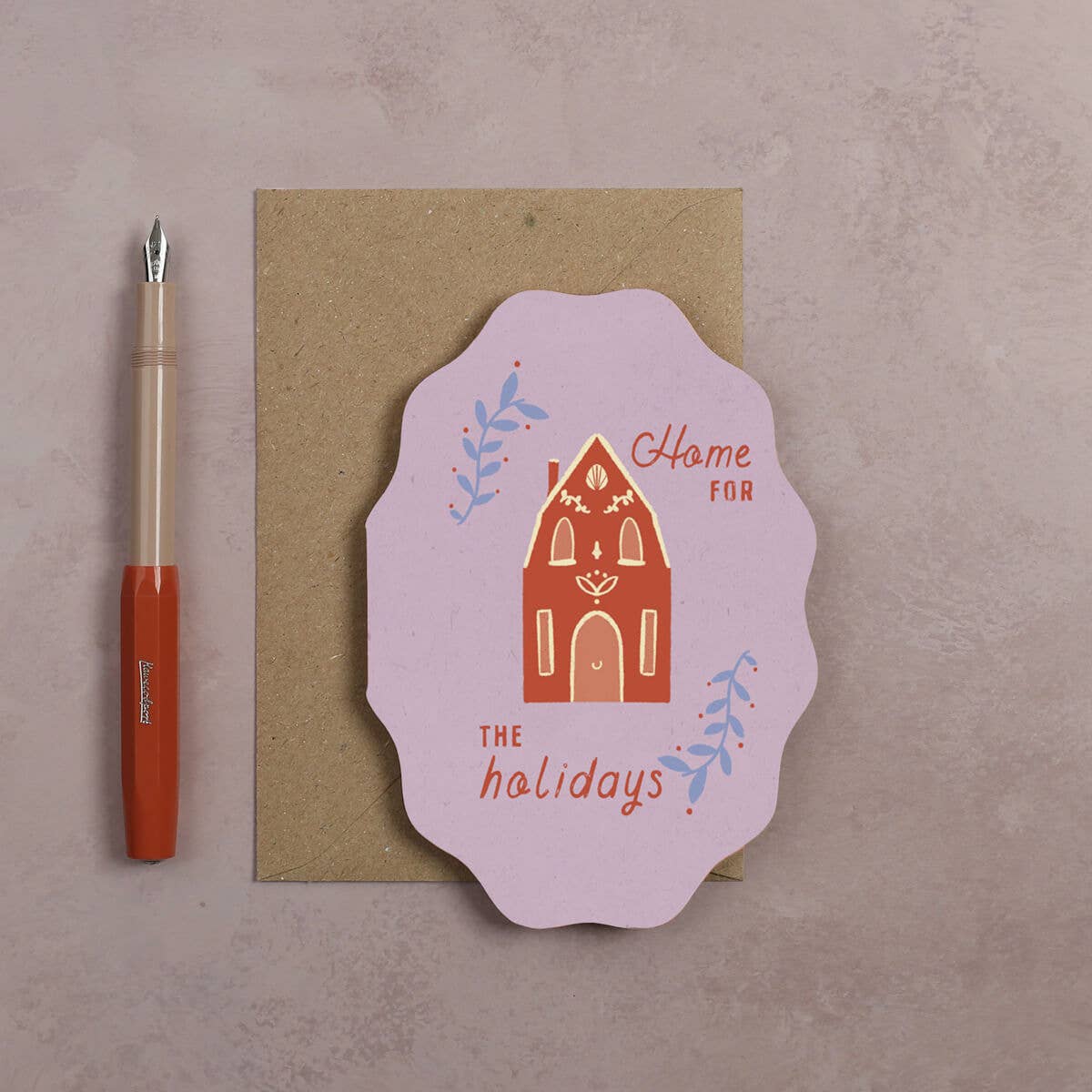 Home for the Holidays Cookie Card ~ Christmas Card