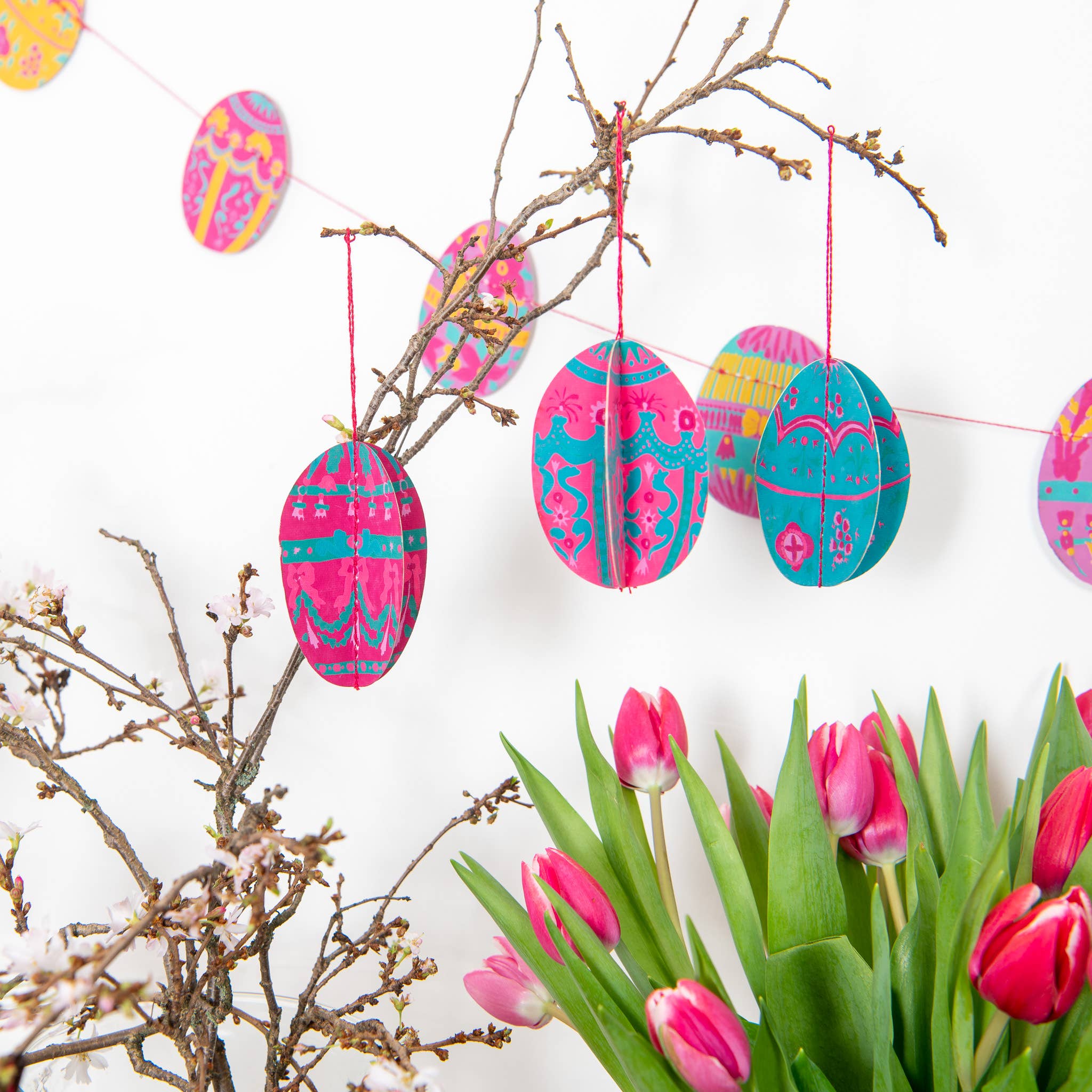 Easter Egg Recycled Paper Ornaments