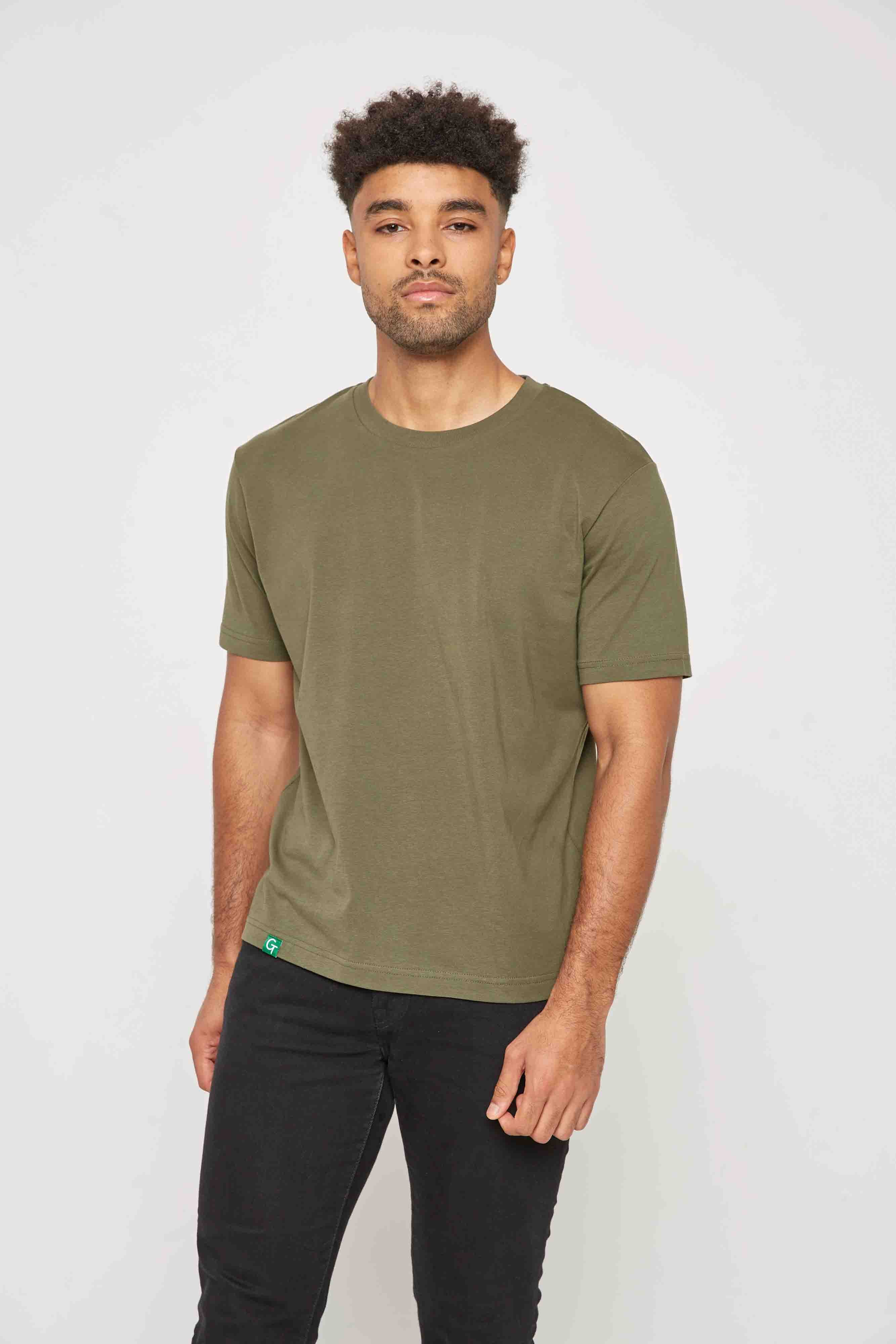 ORGANIC COTTON RELAXED T-SHIRT - KHAKI