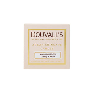 Organic Argan Skincare Candle, Forbidden Spices 180g | Intensely Nourishing and Hydrating Body Treatment