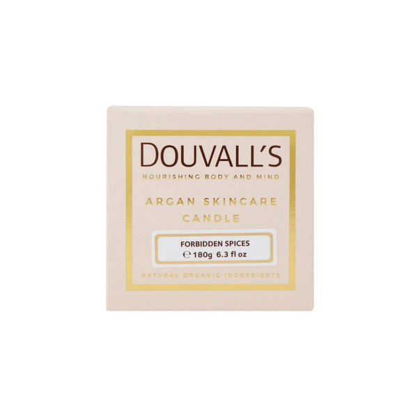 Organic Argan Skincare Candle, Forbidden Spices 180g | Intensely Nourishing and Hydrating Body Treatment