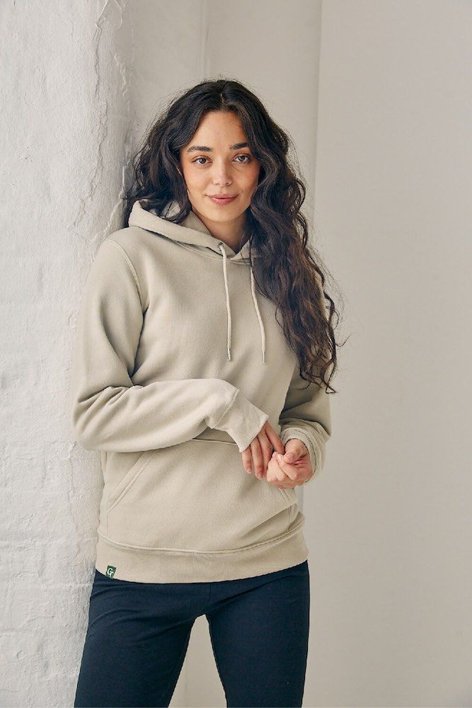 ORGANIC COTTON HOODIE - SAND