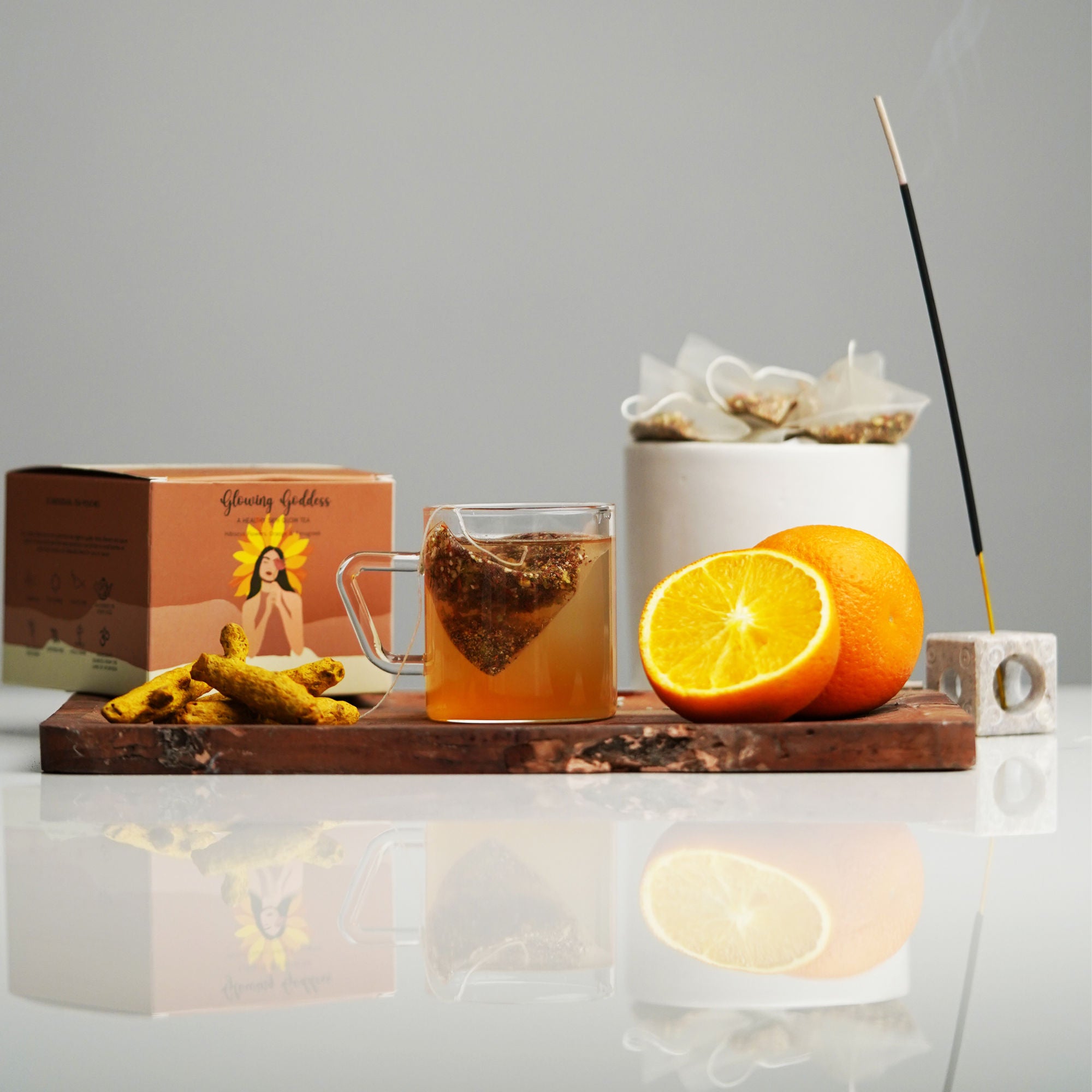 Glowing Goddess Tea - Hibiscus, Orange & Fenugreek