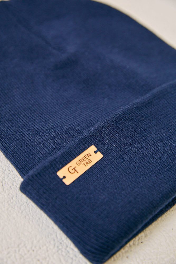 ORGANIC COTTON BEANIE - NAVY