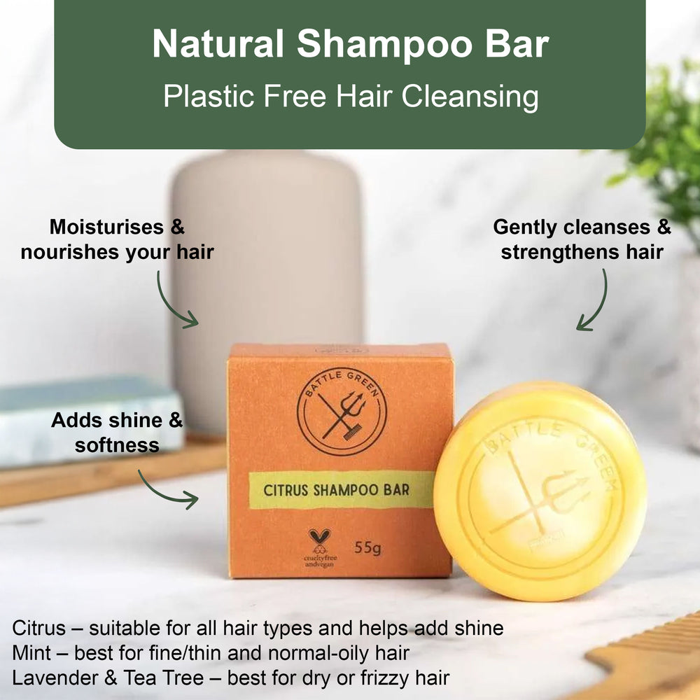 Natural Vegan Shampoo Bar - 55g