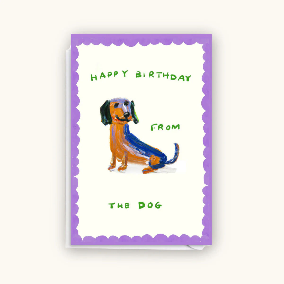 Happy Birthday From The Dog Card