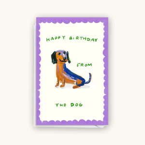 Happy Birthday From The Dog Card