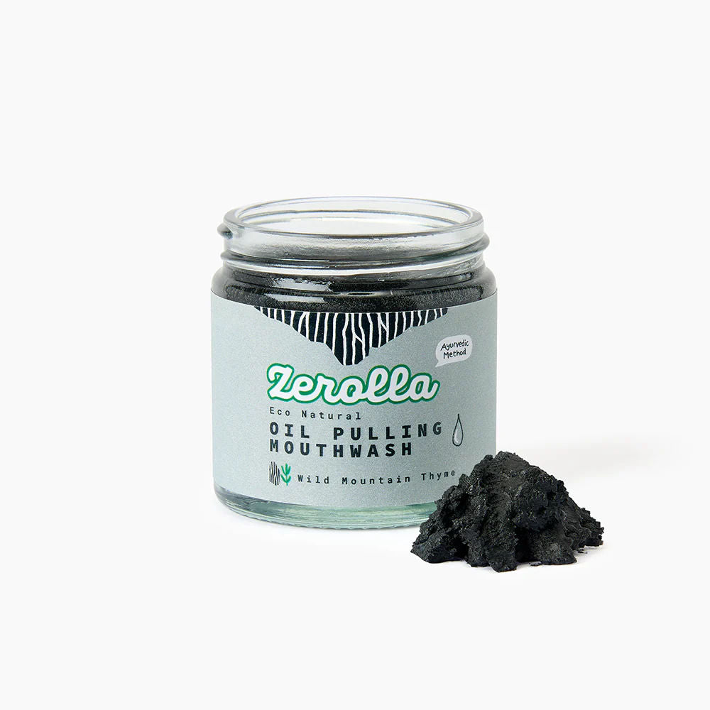 Eco Natural Oil Pulling Mouthwash 60ml - Wild Charcoal