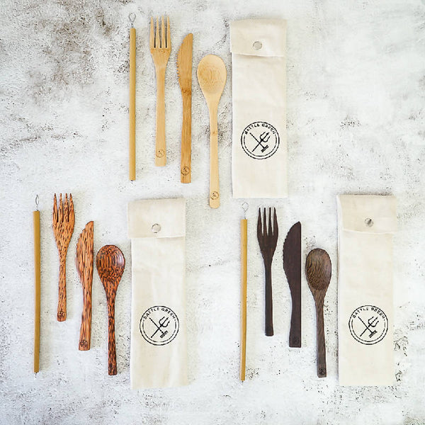 Reusable Wooden Cutlery Sets