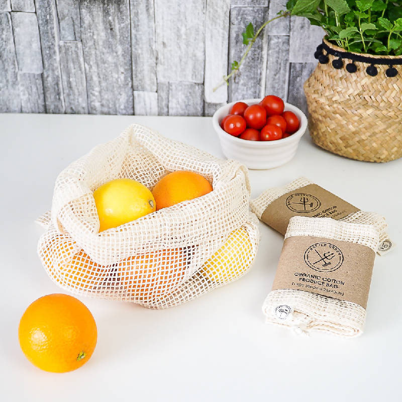 Organic Cotton Reusable Produce Bags