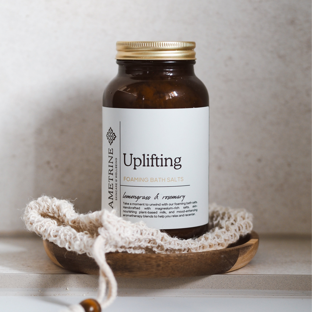 Uplifting Foaming Bath Salts - Lemongrass and Sandalwood