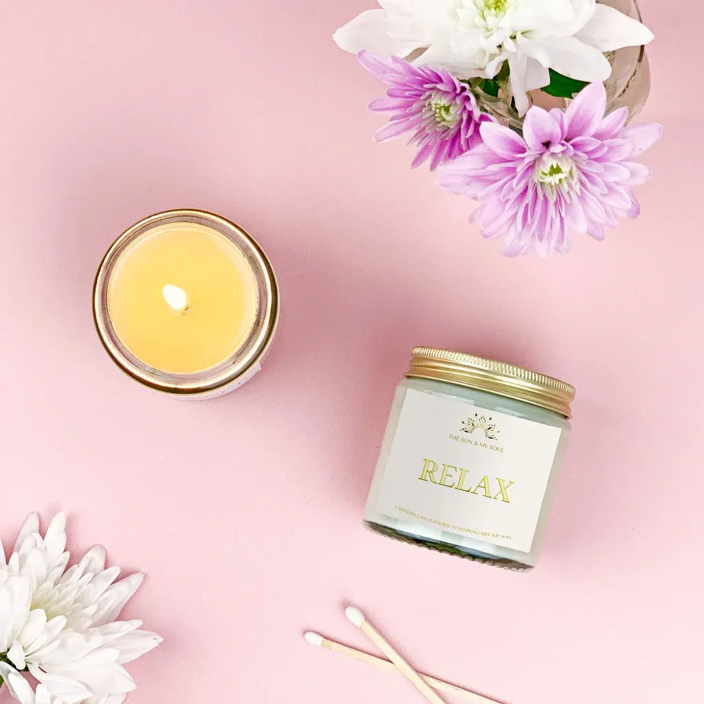 Relax - Lavender Scented Soy Candle