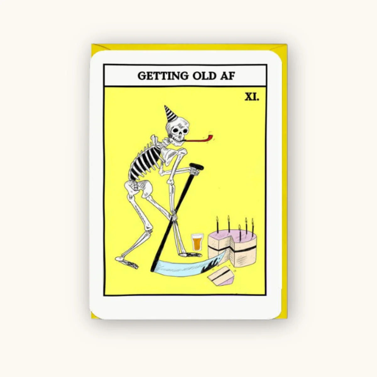 Getting Old AF Tarot Birthday Card