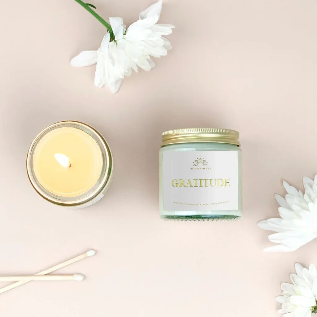 Gratitude - Amber Sweet Orange Scented Soy Candle