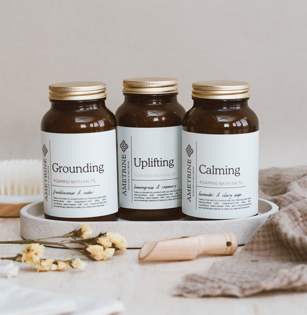 Uplifting Foaming Bath Salts - Lemongrass and Sandalwood