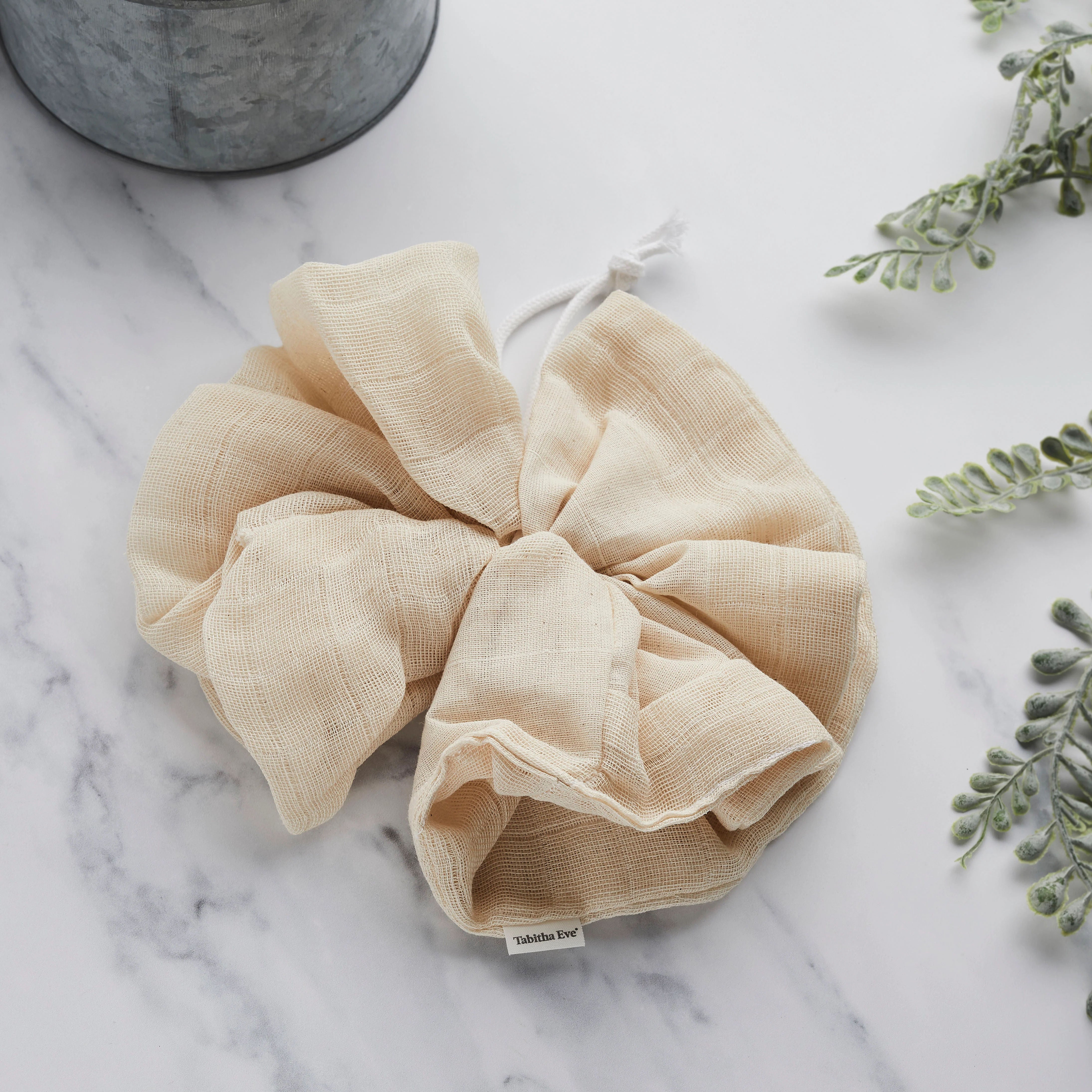 Biodegradable Organic Cotton Bath Pouf