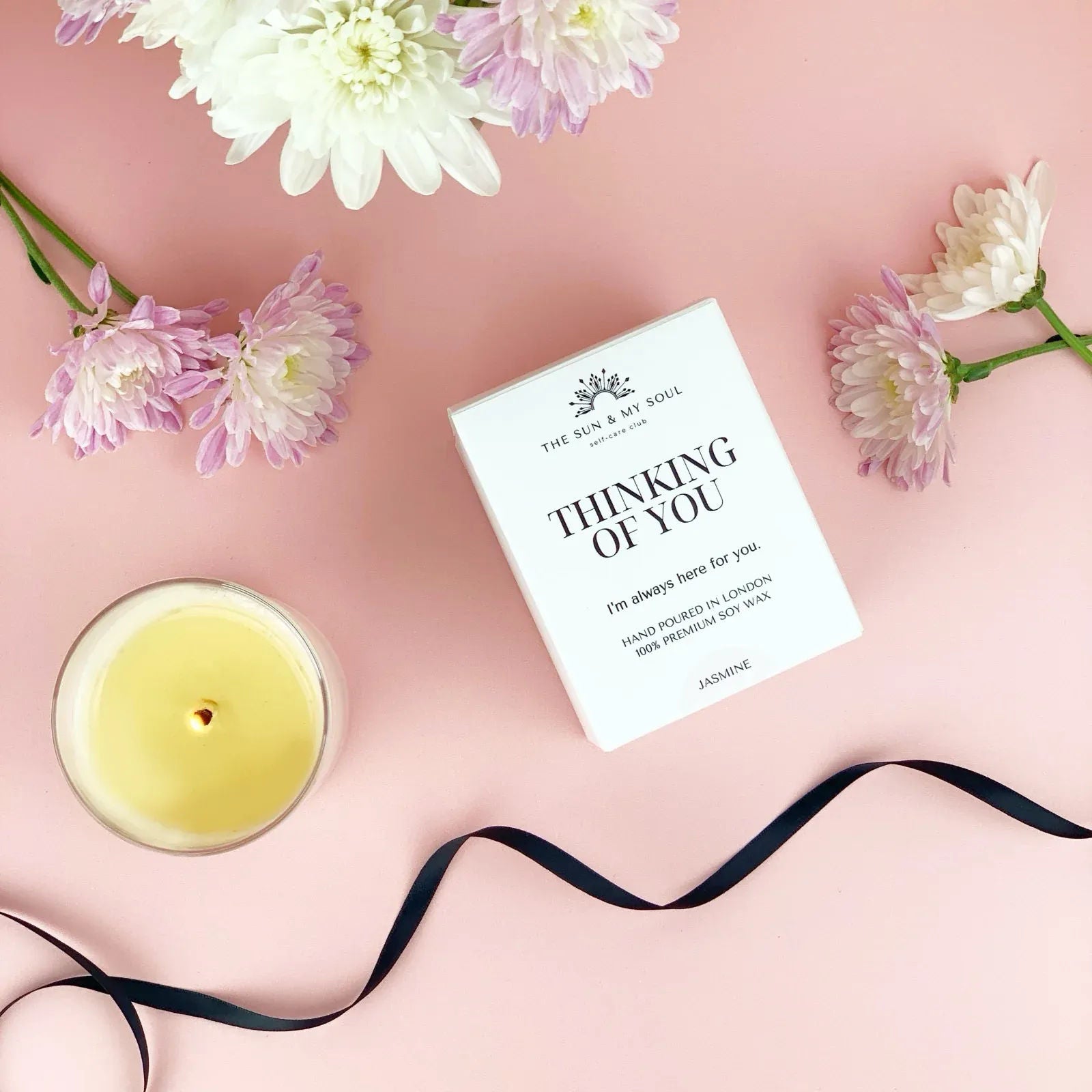 Thinking of You - Jasmine Scented Premium Soy Wax Candle