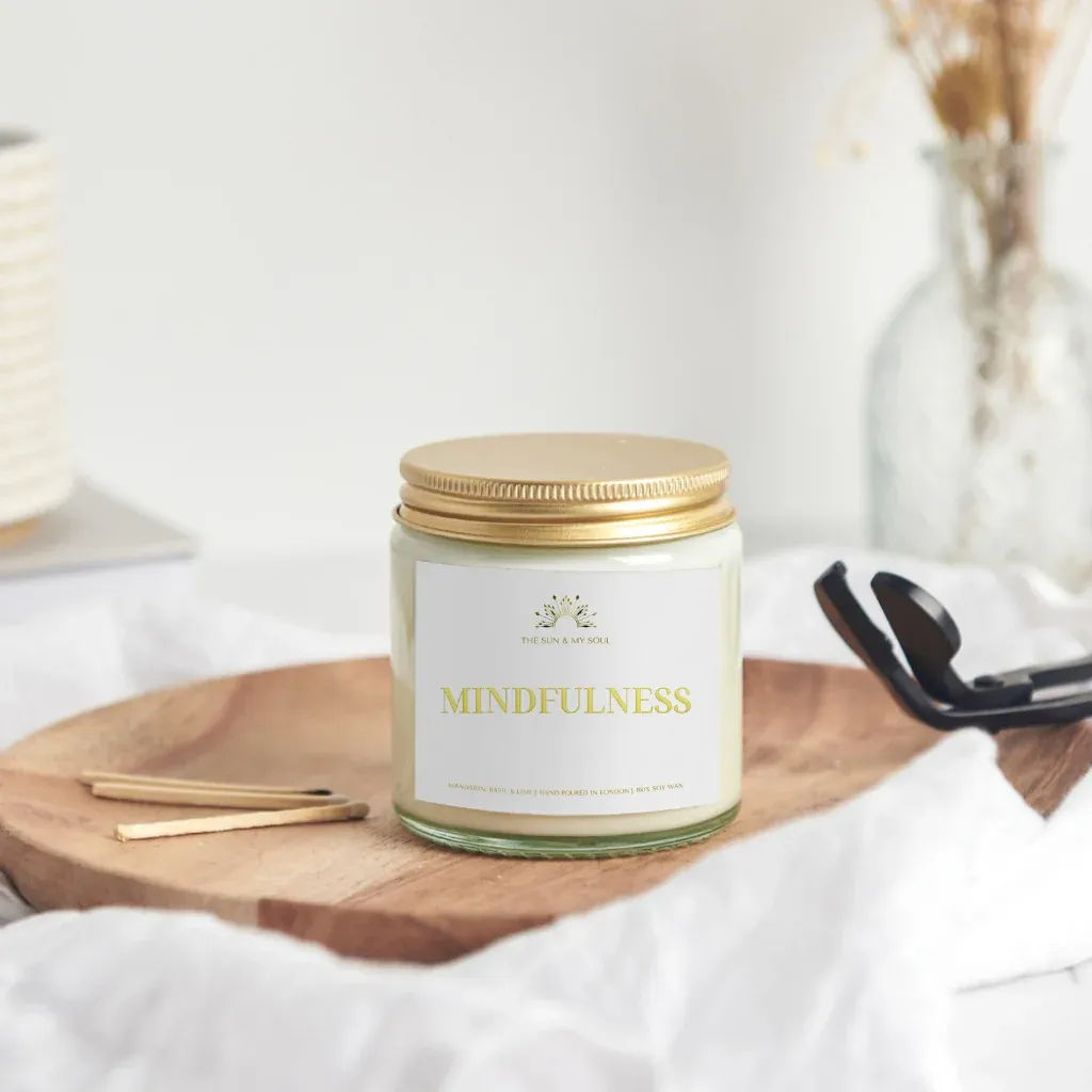 Mindfulness - Mandarin, Basil, Lime Scented Soy Candle