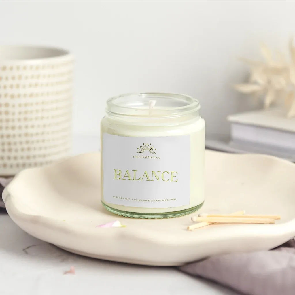 Balance - Sage Sea Salt Scented Soy Candle