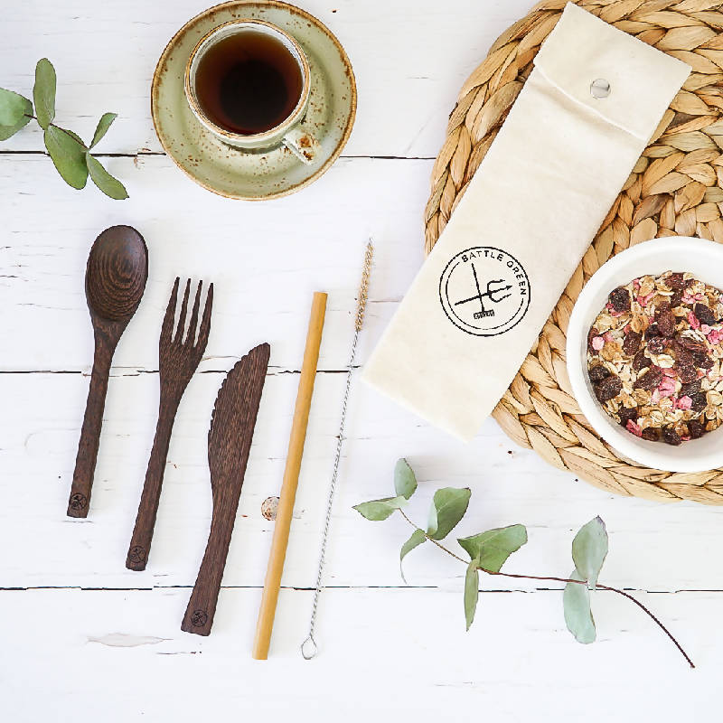 Reusable Wooden Cutlery Sets