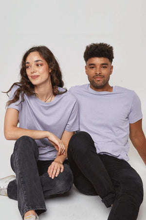 Organic Cotton Regular Fit T-Shirt - Pale Lavender